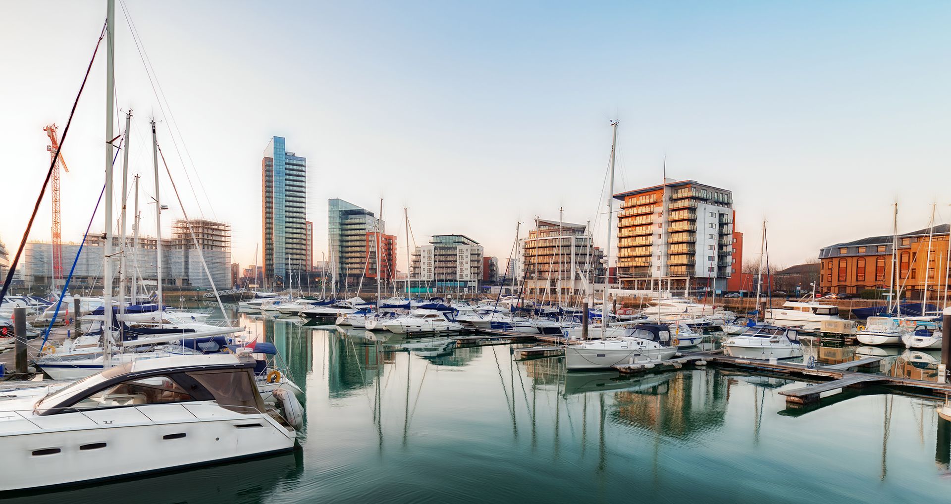 Ocean Village marina in Southampton